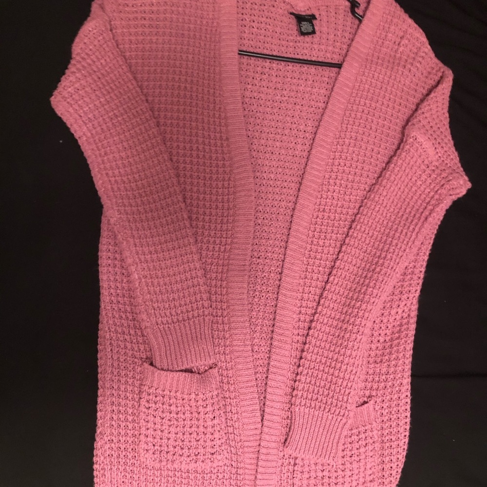 💕 Pink/Blush color waffle knit cardigan 💕